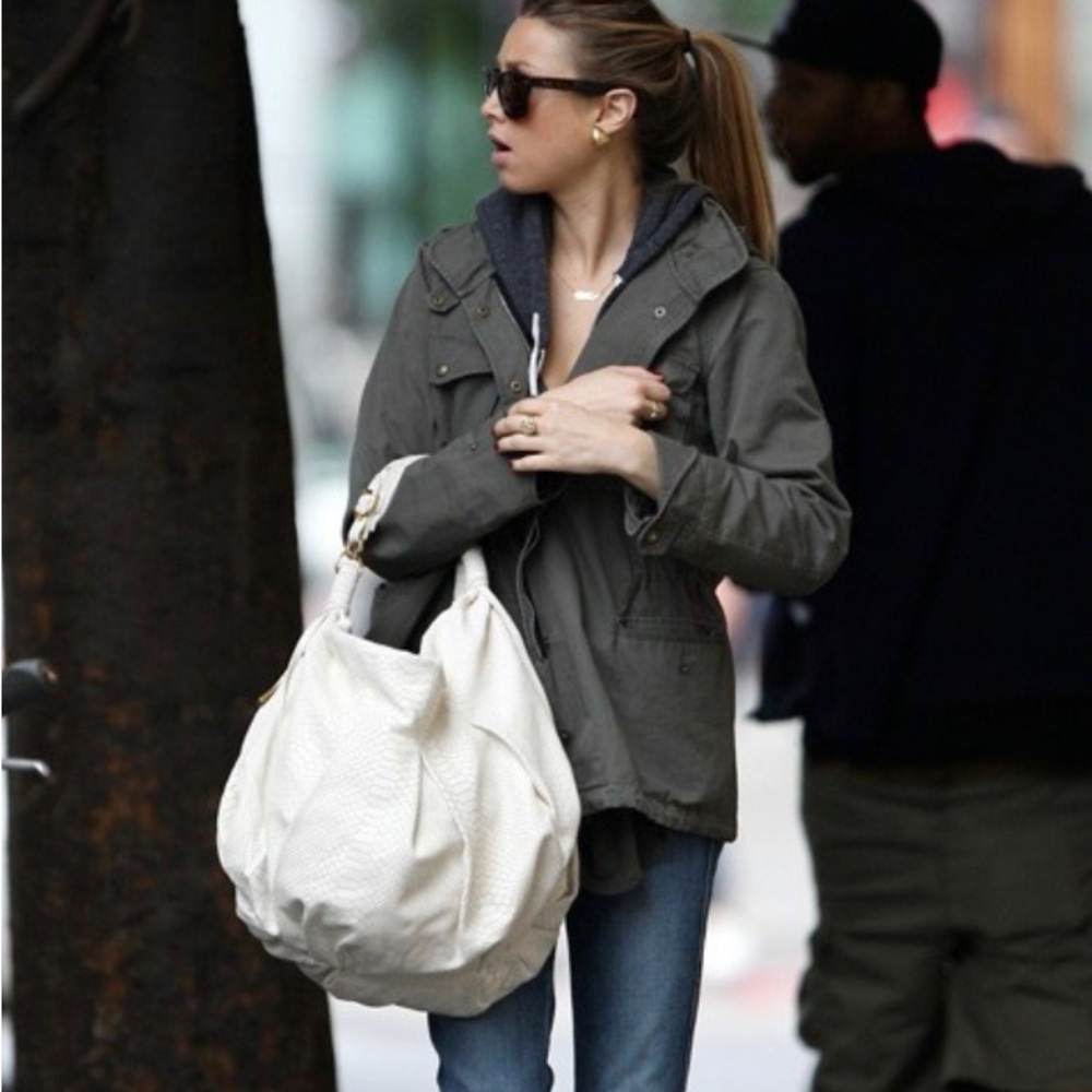 CC Skye Large canvas  leather bag
